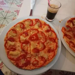 Pizza queso gouda