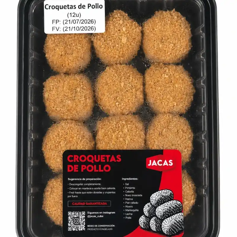 Croquetas de Pollo (12 unidades)