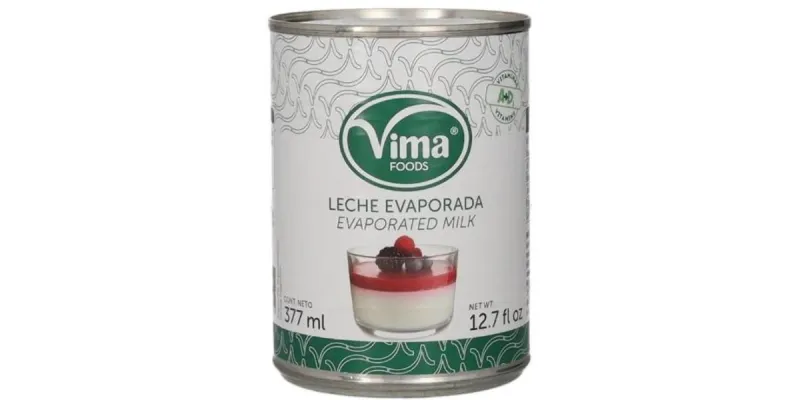 Leche evaporada vima