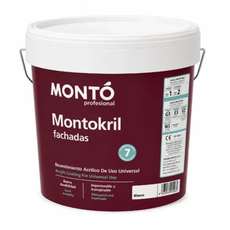 Montó Montokril Fachadas – Blanco 15lt