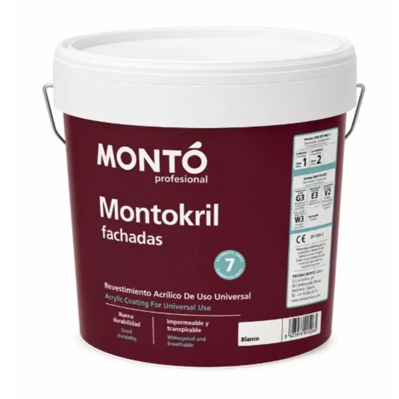 Montó Montokril Fachadas – Blanco 15lt