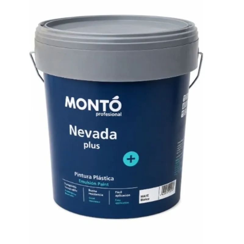 Pintura Plástica Montó Nevada Plus – Blanco Mate 15lt