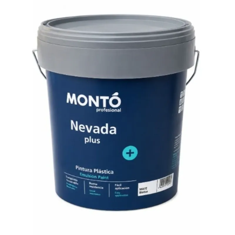 Pintura Plástica Montó Nevada Plus – Blanco Mate 15lt