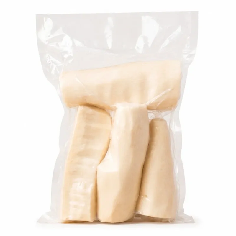 Yuca pelada en trozos