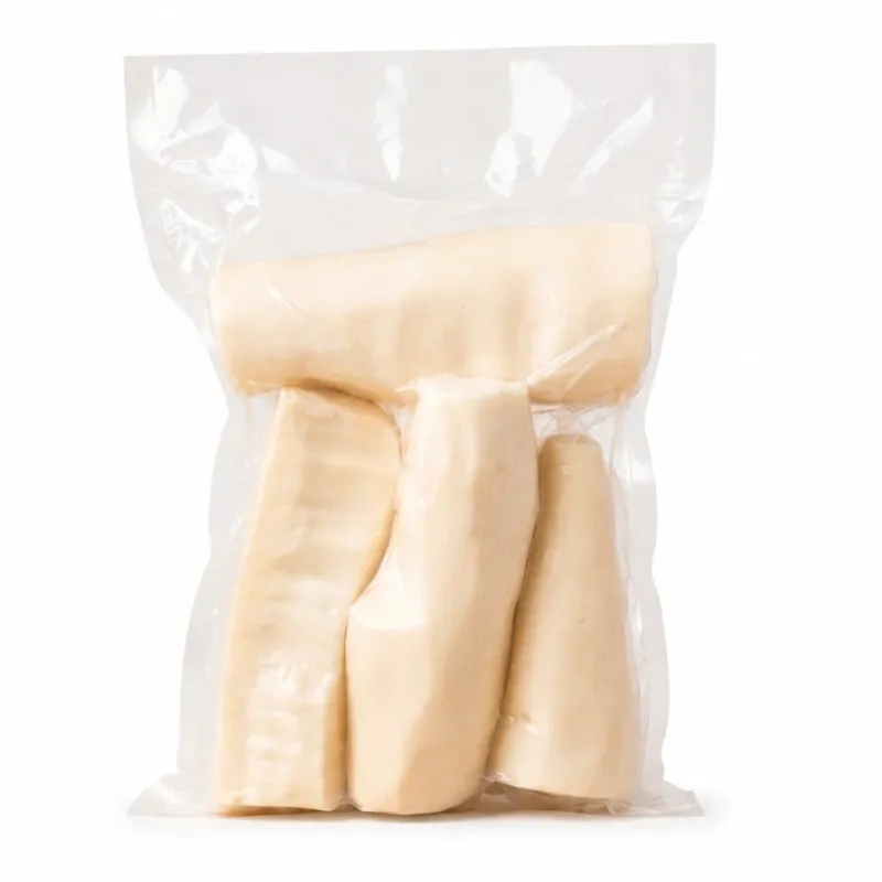 Yuca pelada en trozos