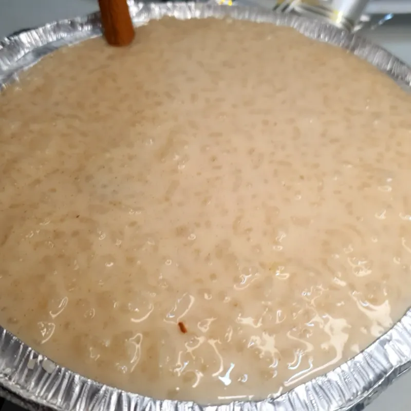 Arroz con leche condensada y evaporada