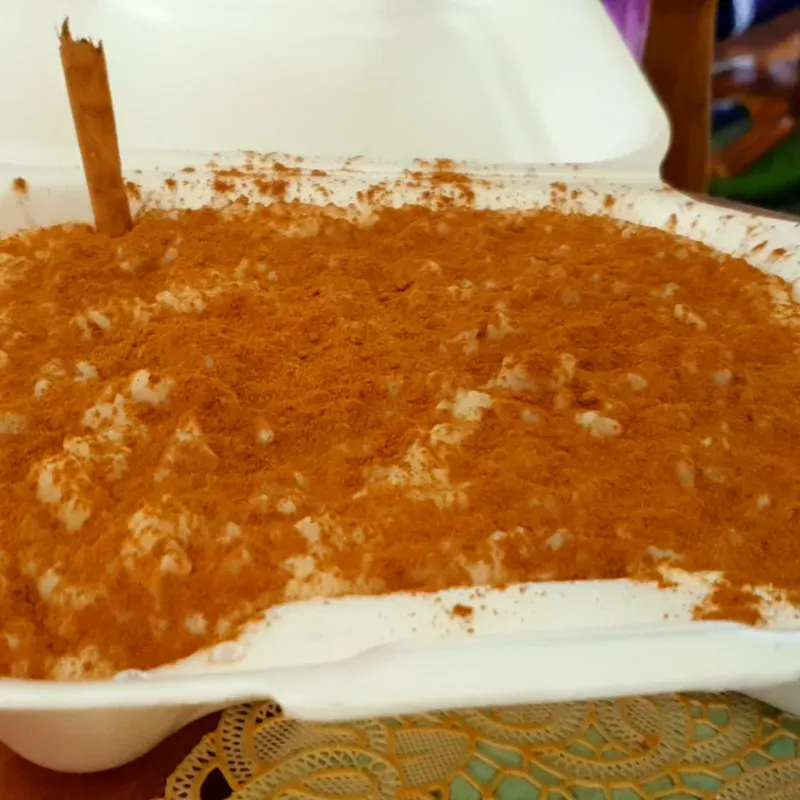 Arroz con leche condensada y evaporada