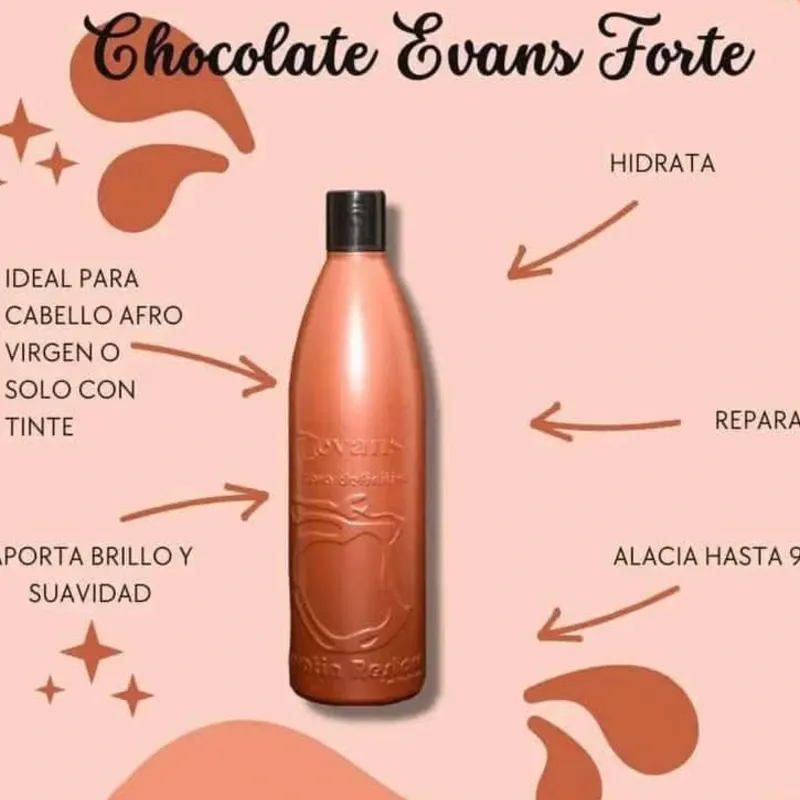 Keratina Evans Chocolate Forte 33.8oz (1Lt)