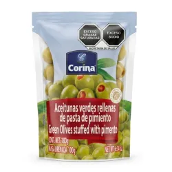 ACEITUNAS CON PIMIENTO CORINA 180g