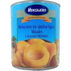 MITADES DE MELOCOTÓN EN ALMÍBAR LIGERO (MENSAJERO 840 G)
