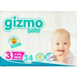 PAMPERS GIZMO MIDI (34PZA)
