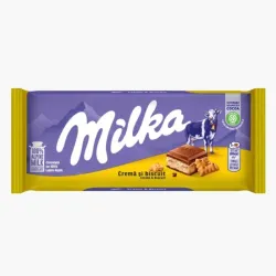 Tableta de Chocolate Milka Cream&Biscuit 100G (Choco Biscuit)