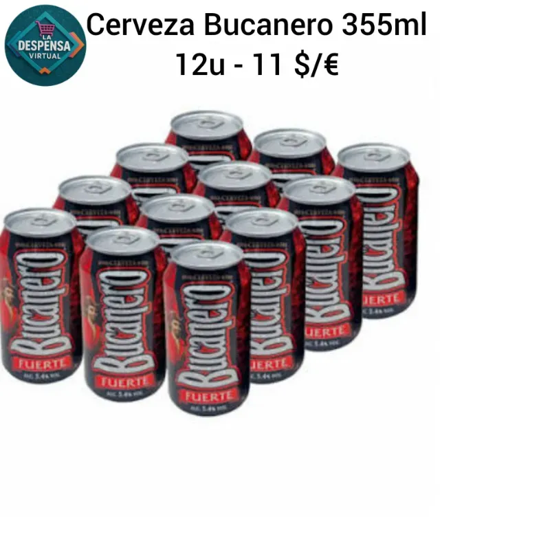 Cerveza Bucanero 355ml 12u