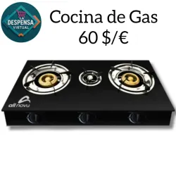 Cocina de Gas 2 hornillas con magneto