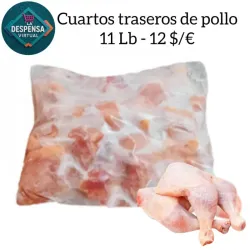 Cuartos traseros de pollo 11Lb