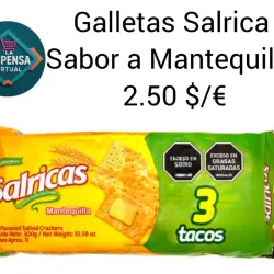 Galletas Salrica 3 Tacos Sabor a Mantequilla 