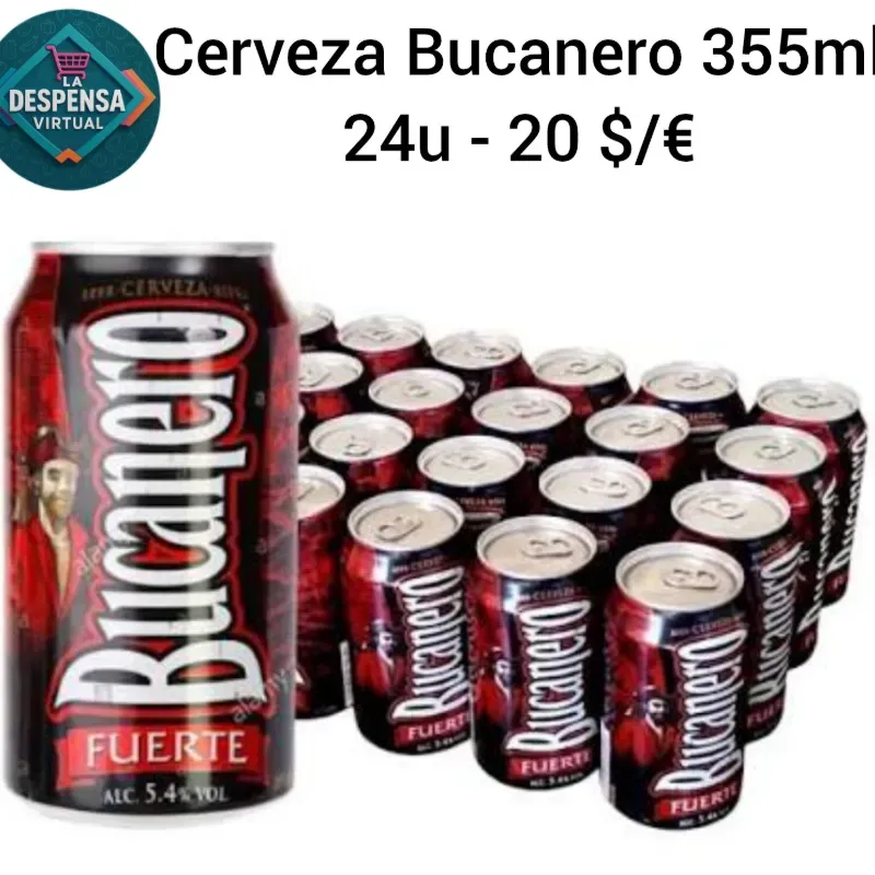 Cerveza Bucanero 355ml 24u