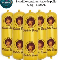 Picadillo condimentado de pollo 500g