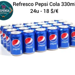 Refresco Pepsi Cola 330ml - 24u