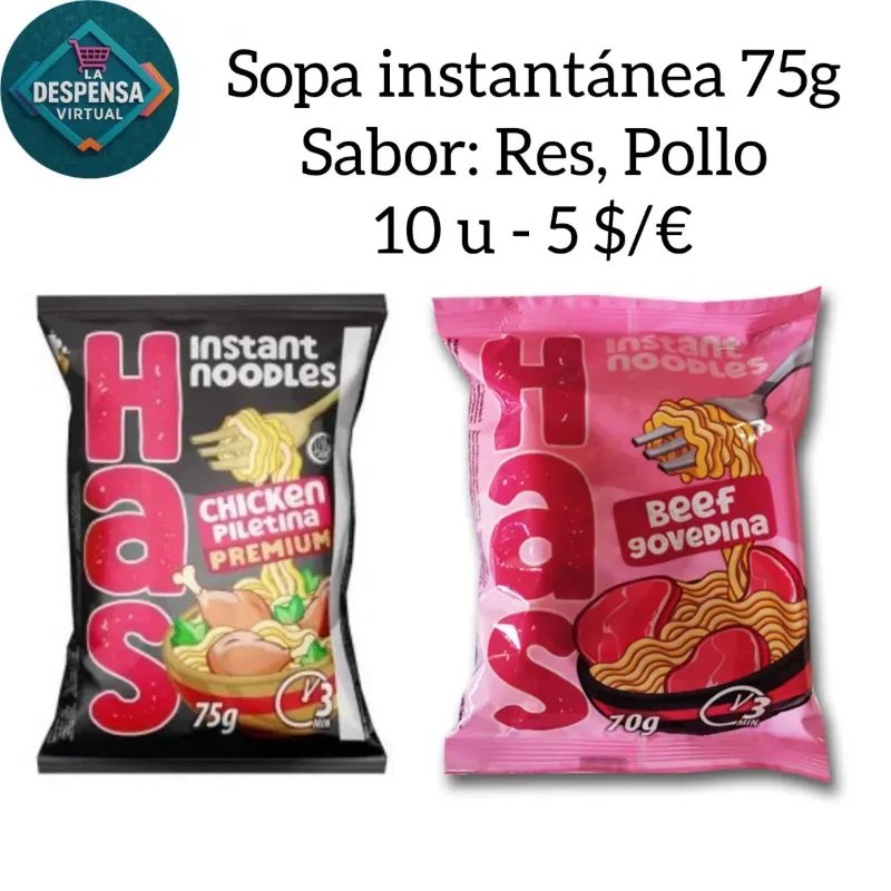Sopa instantánea 10u