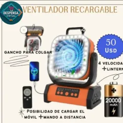Ventilador recargable 