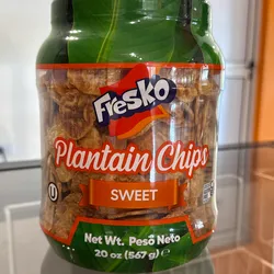 Chips de plátano maduro