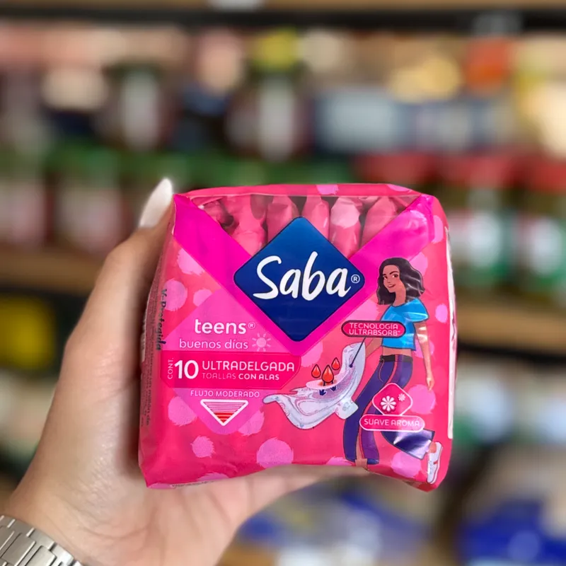 Compresas ultra delgadas con alas 