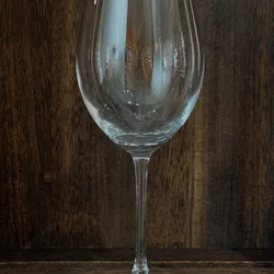 Copa de vino de cristal redonda 