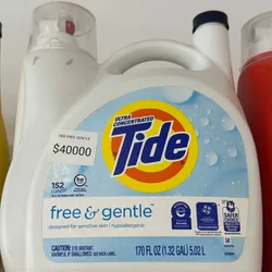 Detergente líquido de lavar TIDE Free Gentle 4.9L