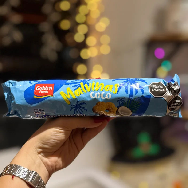 Galletas Malvinas sabor coco 