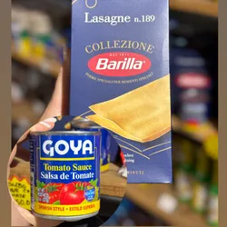 Lasaña BARILLA + Tomate GOYA