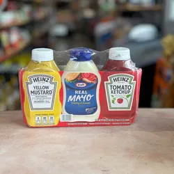 Pack Mostaza- Mayonesa - Ketchup 