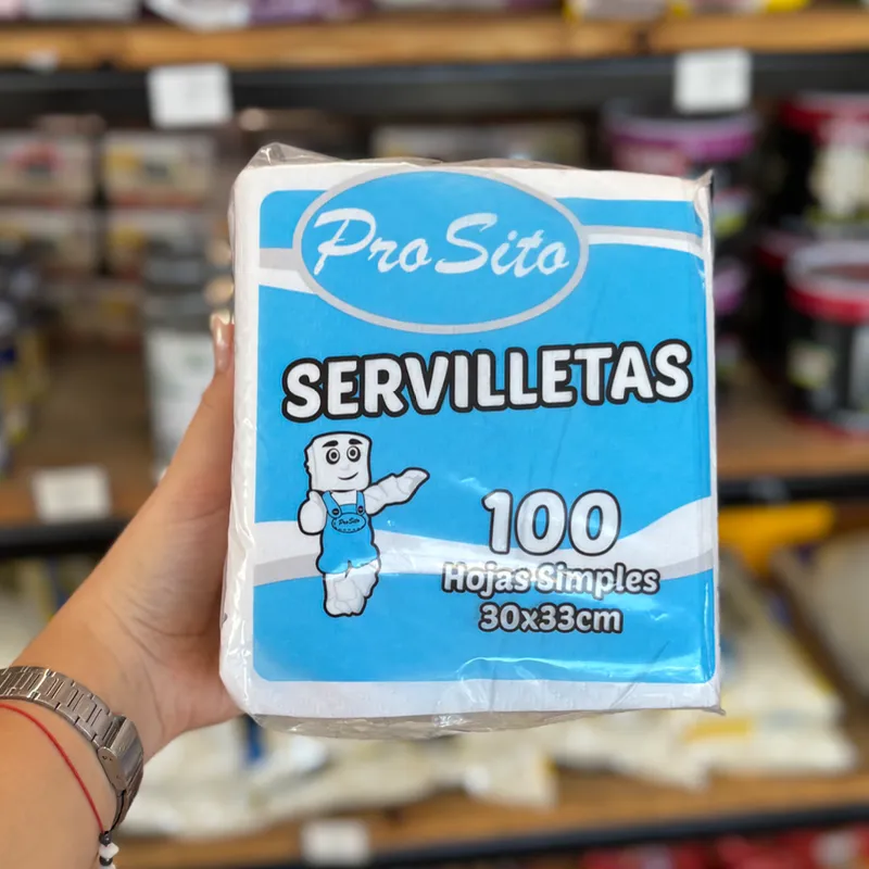 Paquete de servilletas 100 u