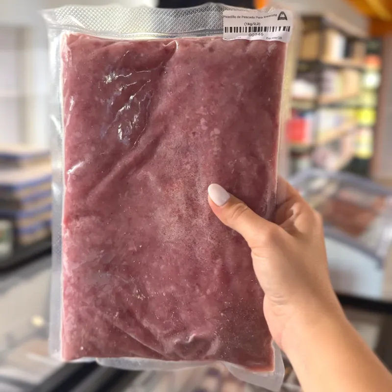 Picadillo de pescado para mascotas 