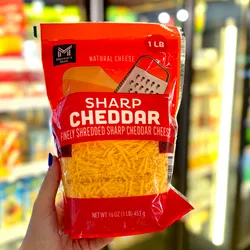 Queso cheddar rallado 