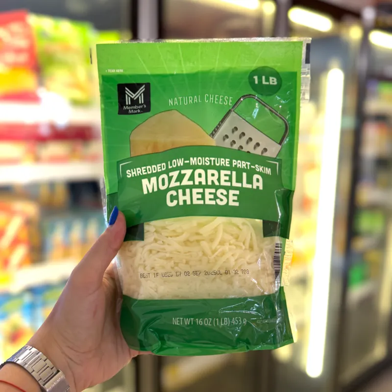 Queso mozzarella rallado 