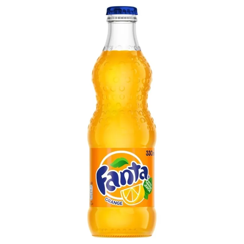 Refresco Fanta de botella de cristal 