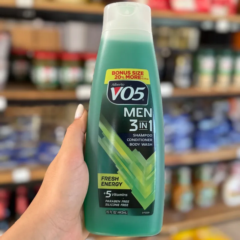 Shampoo, acondicionador y gel de baño 3 en 1 para hombre 