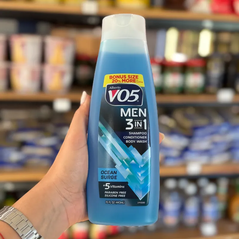 Shampoo, acondicionador y gel de baño 3 en 1 para hombres 
