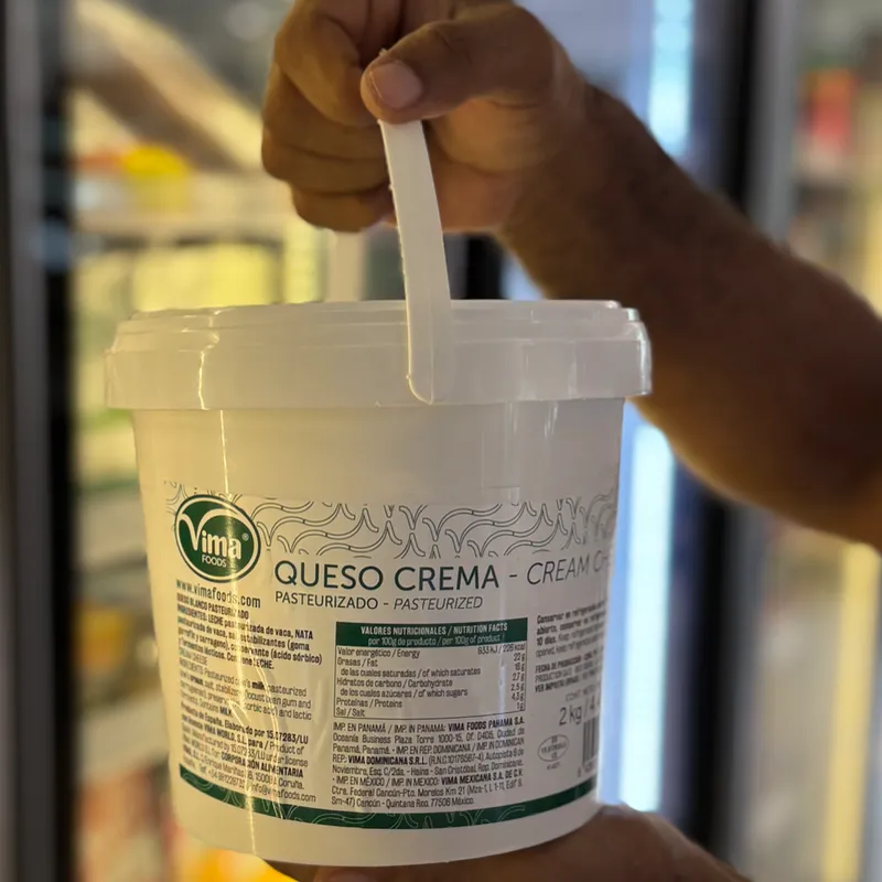 Tanqueta de queso de crema 