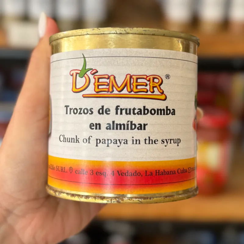 Trozos de frutabomba en almibar D’emer