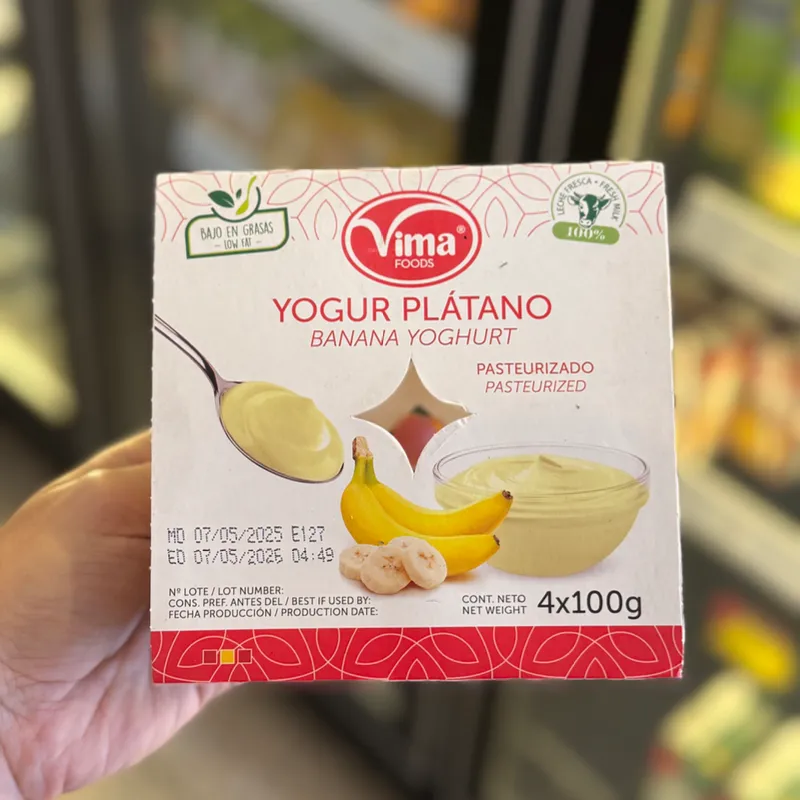 Yogurt de plátano 