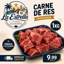 Carne de res troceada 1KG
