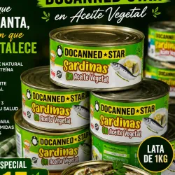SARDINA EN ACEITE VEGETAL 1KG