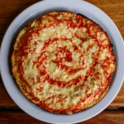 Pizza de queso gouda