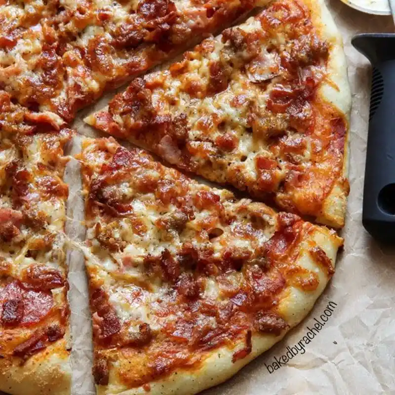 Pizza familiar de jamón 250g