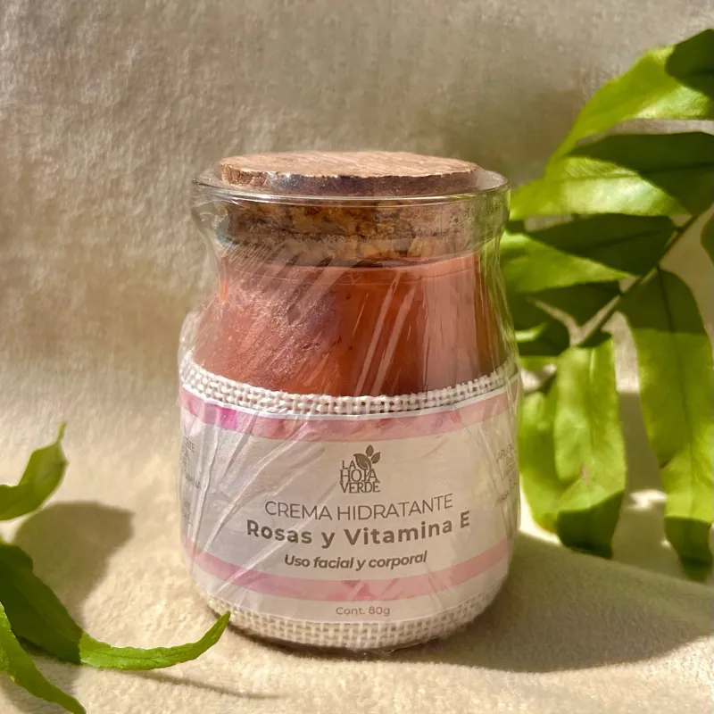 Crema hidratante de Rosas y Vitamina E 🌹 