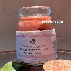 Crema hidratante de Rosas y Vitamina E 🌹 