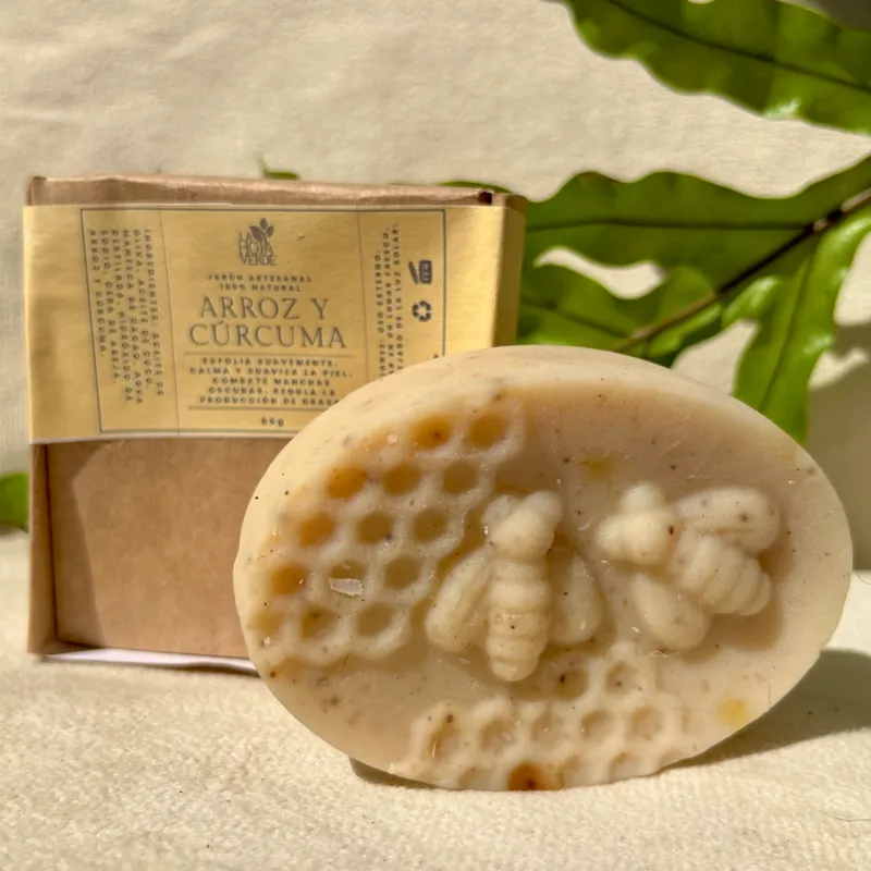 Jabón de Arroz y Cúrcuma 🌼