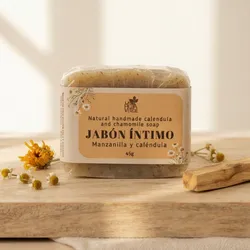 Jabón íntimo de glicerina de manzanilla y caléndula 🌼